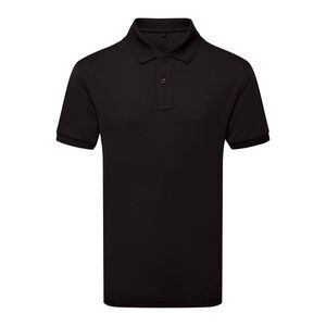 Asquith & Fox Mens Glacier Tech Polo Shirt / Black